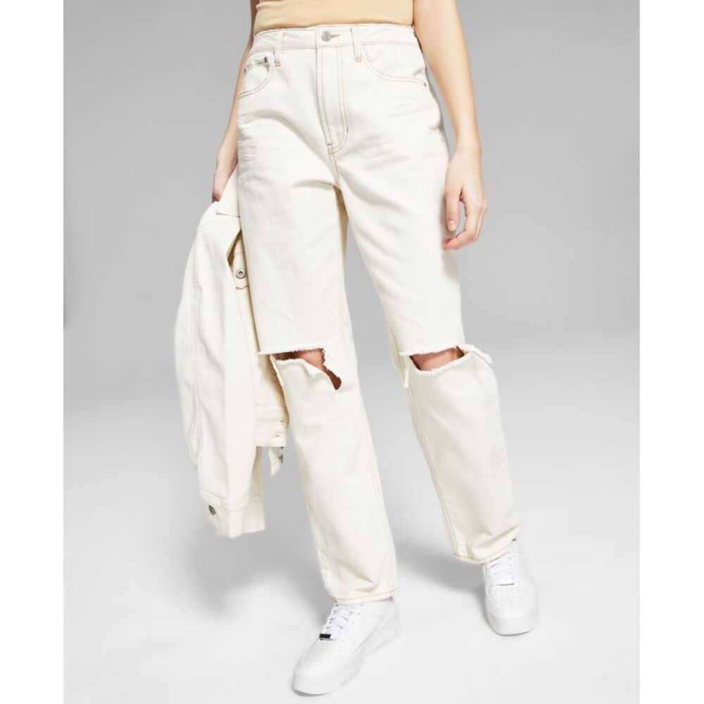 And Now This Now This Womens Ultra High Rise Straight Jeans